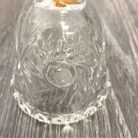 Vintage Handcut Pinwheel Crystal Bell by Crystal Clear Yugoslavia with box - Picture 7 of 10